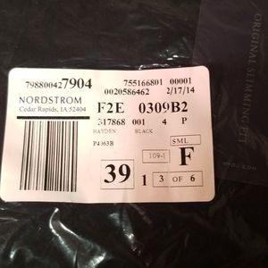 Nordstrom NYJD Hayden Black Straight Leg Jeans